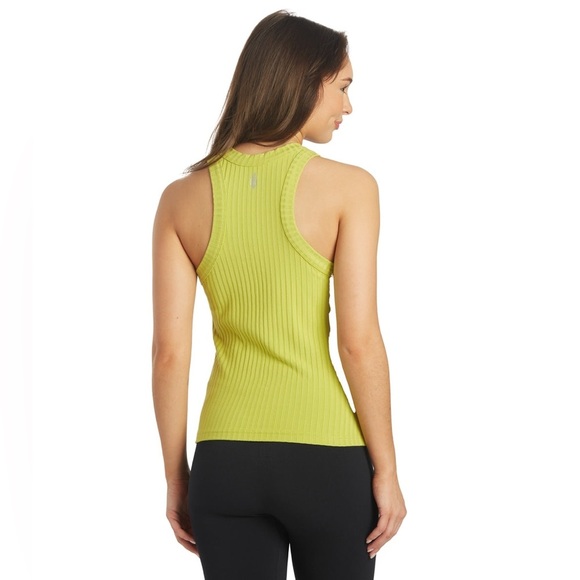 Free People Blissed Out Yoga Tank Top in Sparkling Citrus Green Size Large - Picture 3 of 9